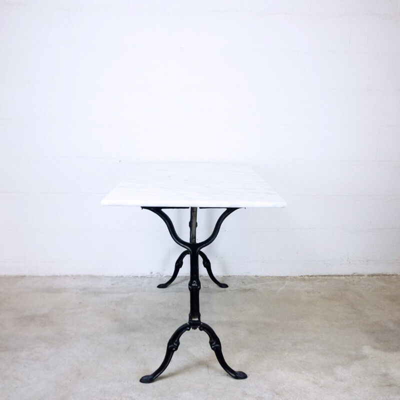 Vintage marble bistro table - 1960s