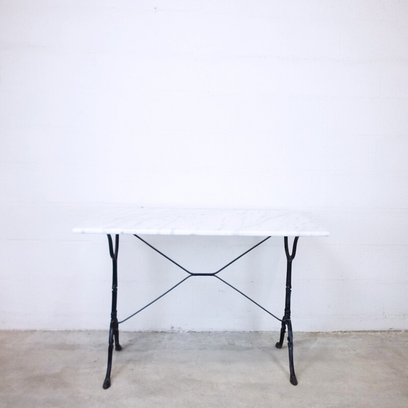 Vintage marble bistro table - 1960s