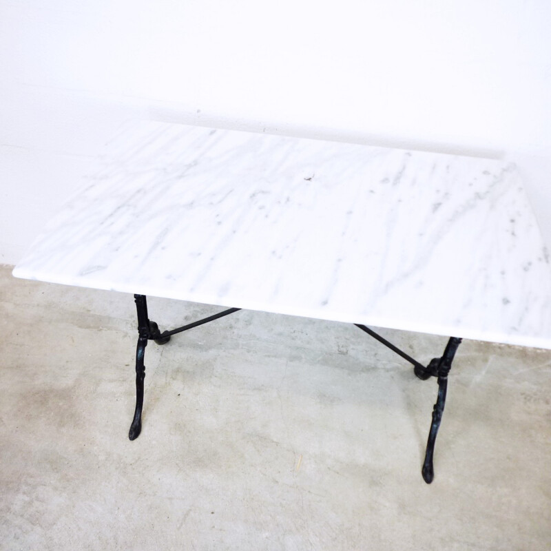 Vintage marble bistro table - 1960s