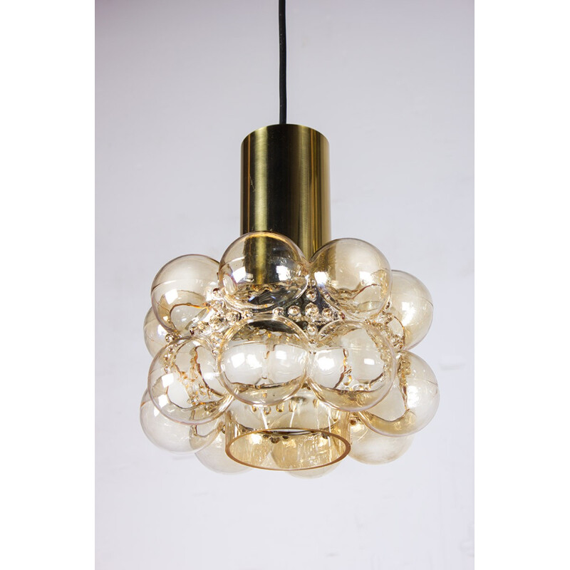 Pair of vintage bubble glass ceiling lights by Helena Tynell and Heinrich Gantenbrink for Limburg, 1960