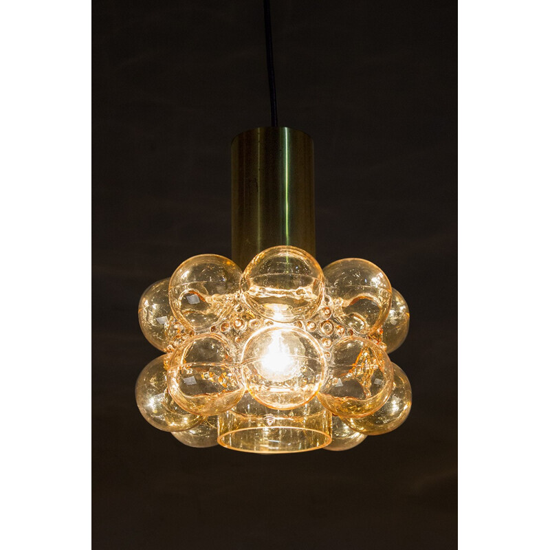 Pair of vintage bubble glass ceiling lights by Helena Tynell and Heinrich Gantenbrink for Limburg, 1960