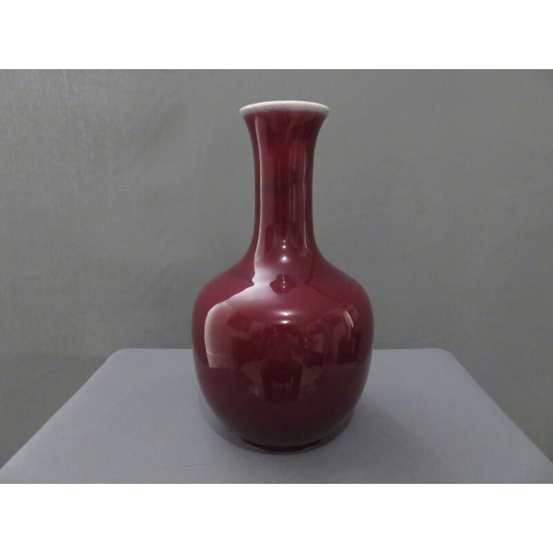 Vase vintage en céramique de Pol Chambost, 1970