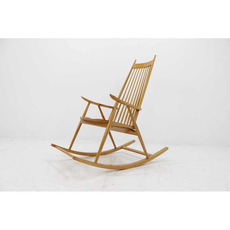 Vintage danish rocking chair, Czechoslovakia - 1970s