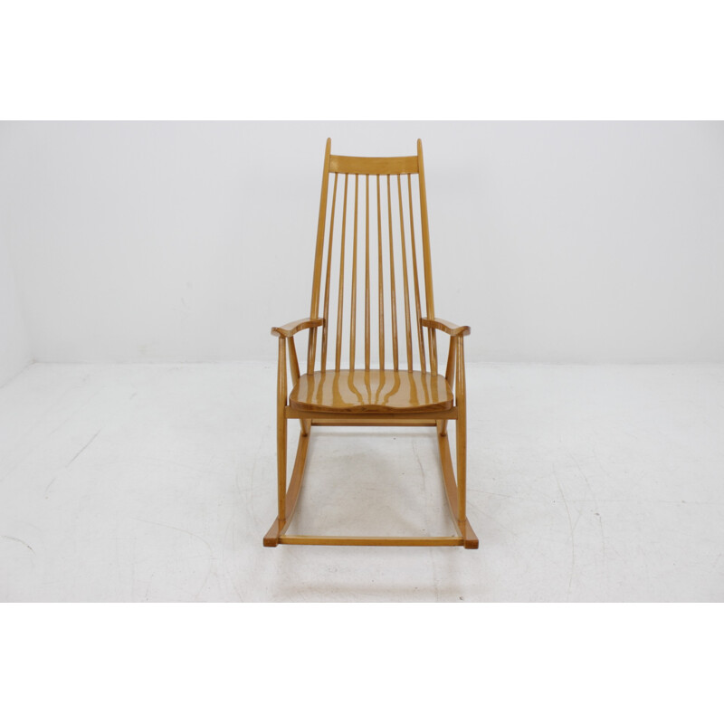 Vintage danish rocking chair, Czechoslovakia - 1970s