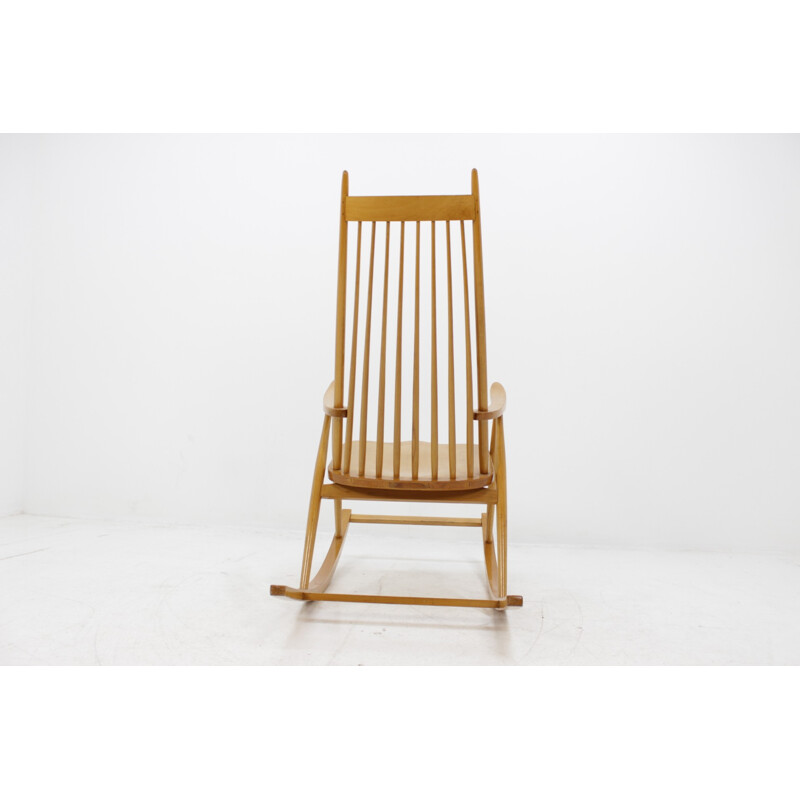 Vintage danish rocking chair, Czechoslovakia - 1970s