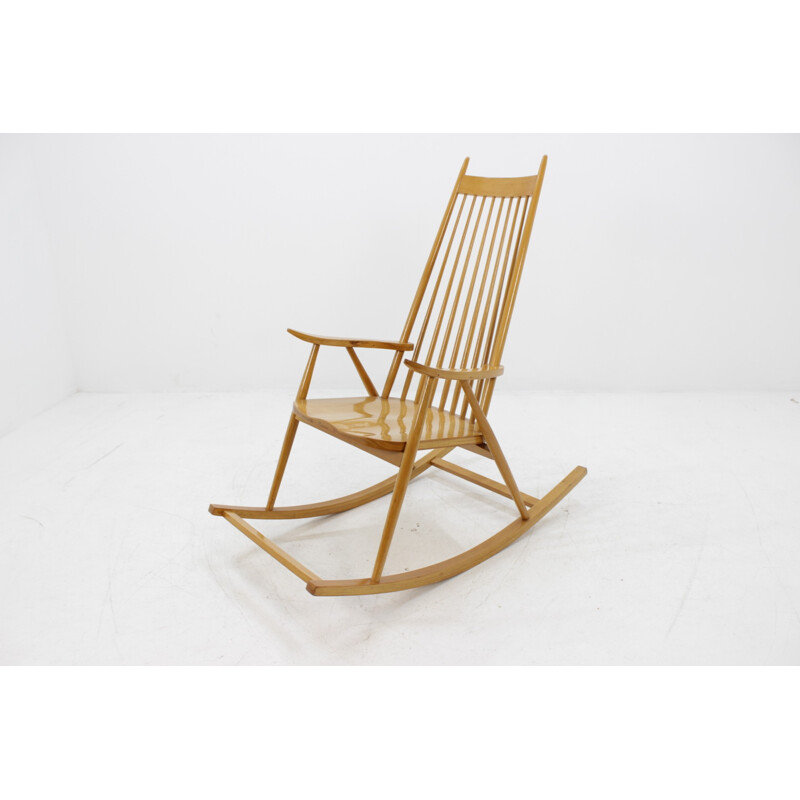 Vintage danish rocking chair, Czechoslovakia - 1970s