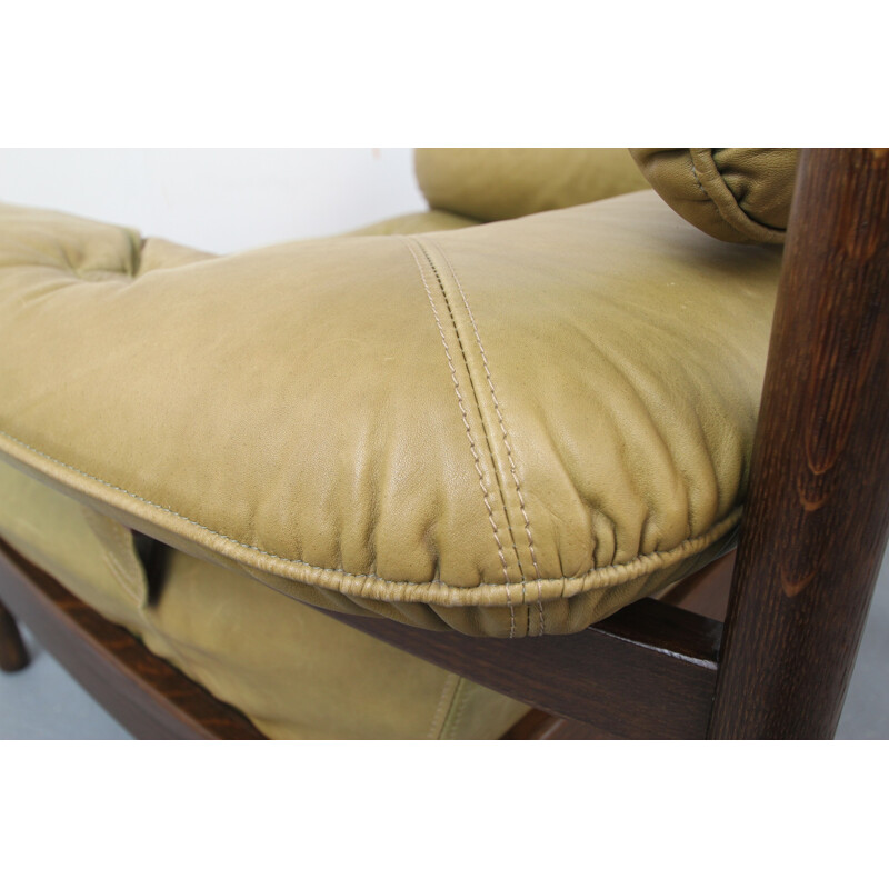 Vintage leather armchair - 1970s