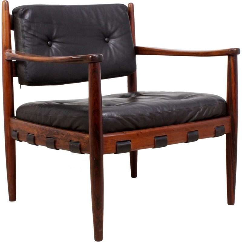 Lounge Chair "Cadett"  in rosewood by Eric Merthen - 1960s