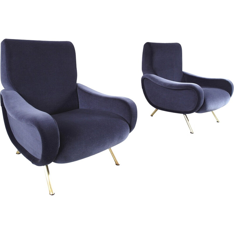 Pair of Lady Chairs by Marco Zanuso for Arflex - 1951