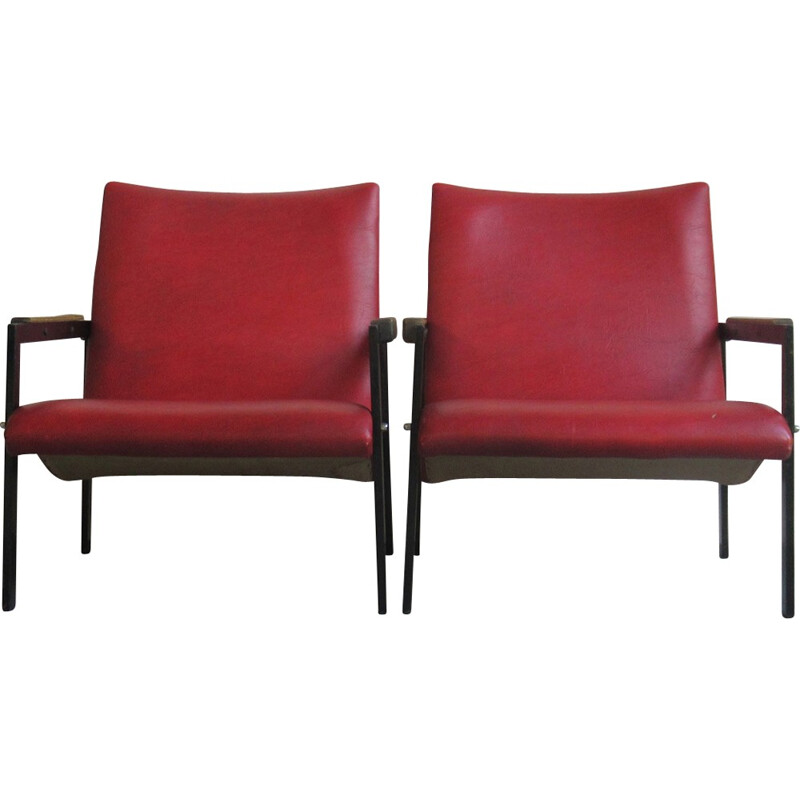 Pair of Las Vegas armchairs by Pierre Guariche for Meurop - 1960s