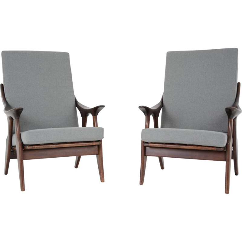 Pair of armchairs by De Ster Gelderland - 1950s