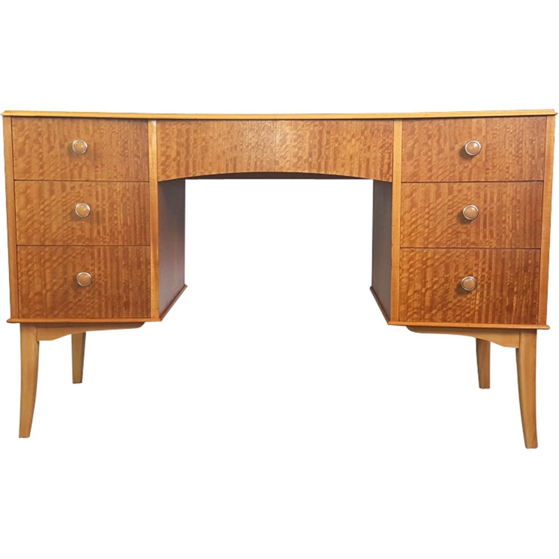 Vintage Walnut Veneer Desk by Vesper for Gimson & Slater - 1950s