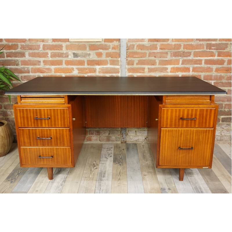 Vintage teak desk by Waendendries for Burwood - 1950s