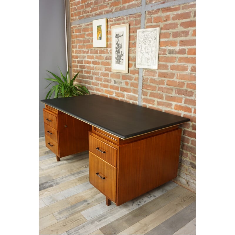 Vintage teak desk by Waendendries for Burwood - 1950s