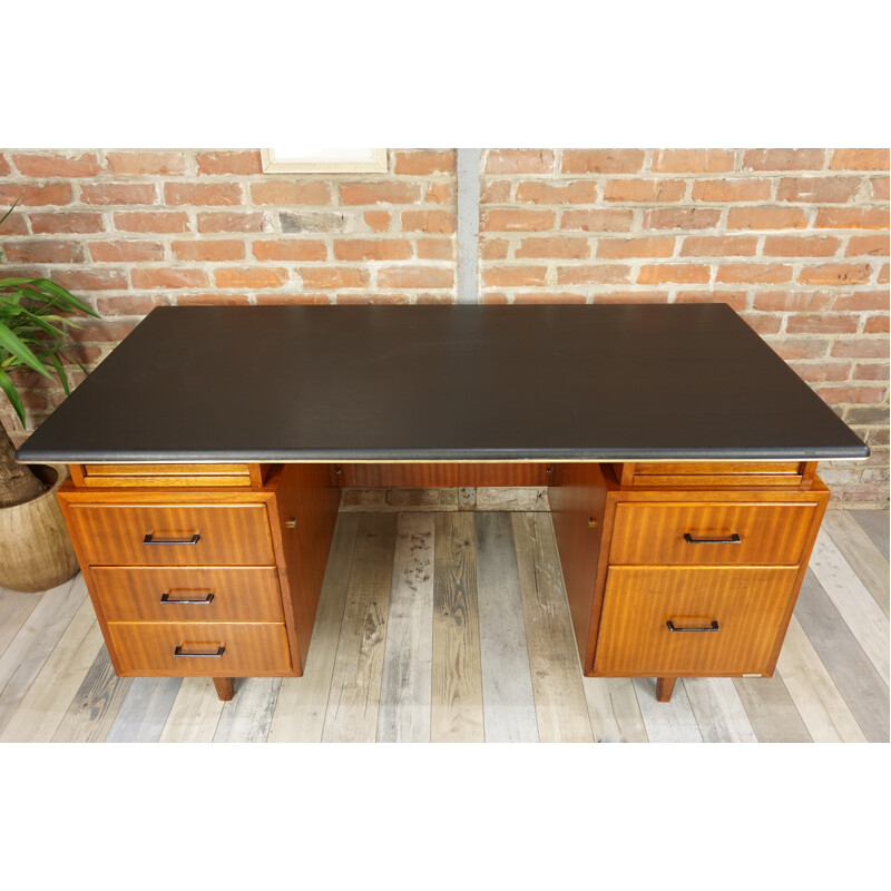 Vintage teak desk by Waendendries for Burwood - 1950s