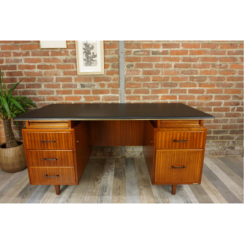 Vintage teak desk by Waendendries for Burwood - 1950s