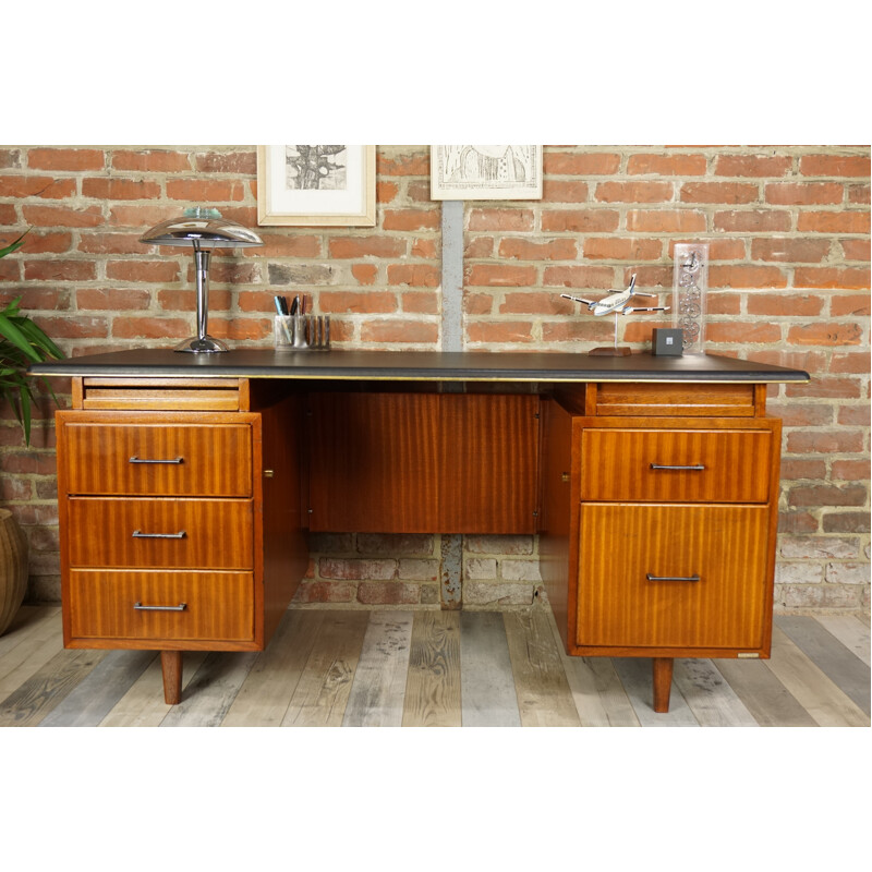 Vintage teak desk by Waendendries for Burwood - 1950s