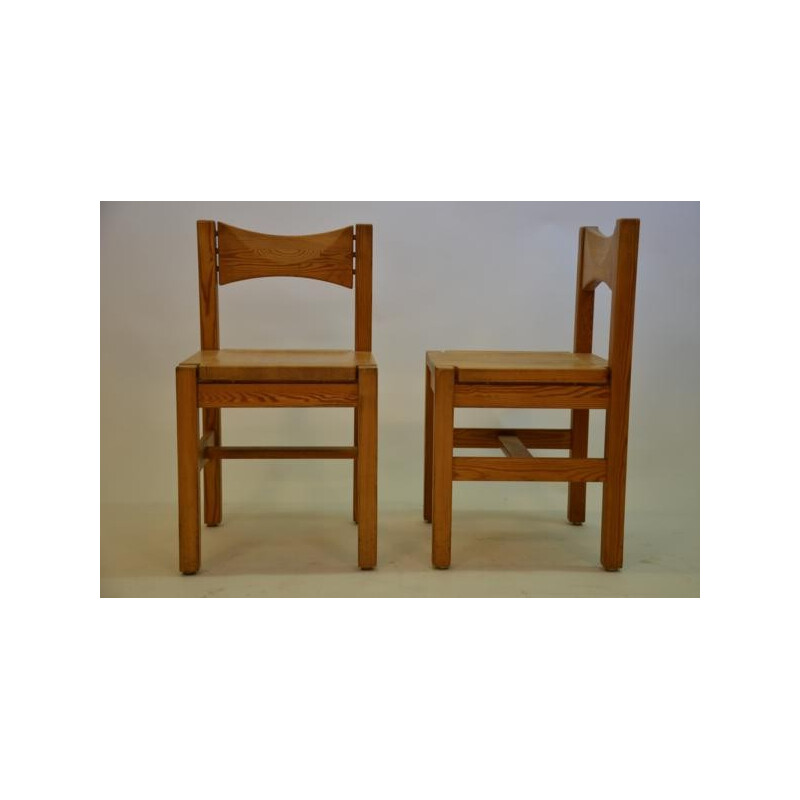 Set of 6 chairs Hongistp in solid elm, Ilmari TAPIOVAARA - 1960s