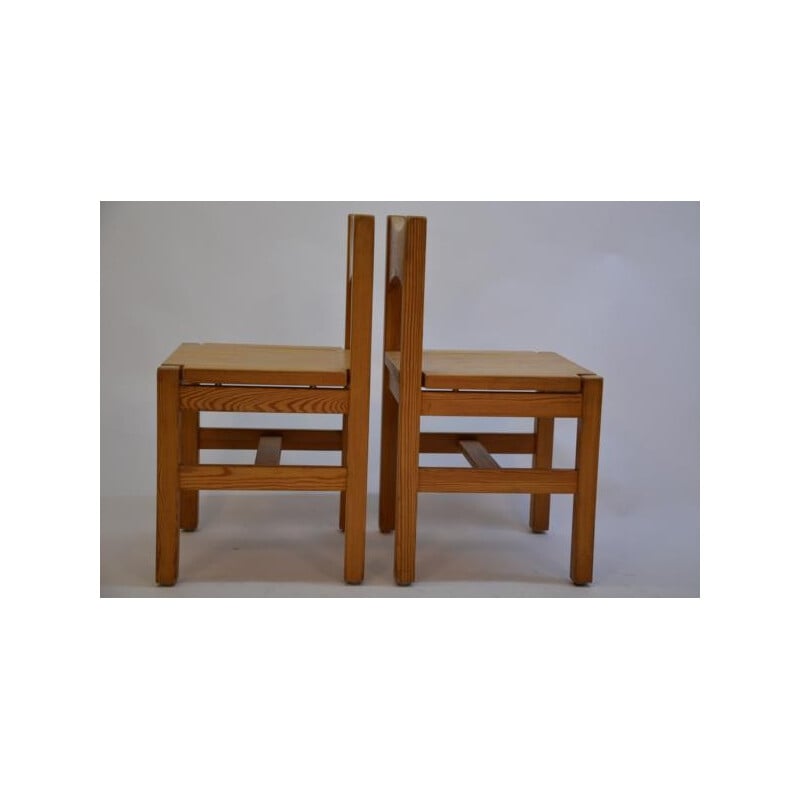 Set of 6 chairs Hongistp in solid elm, Ilmari TAPIOVAARA - 1960s
