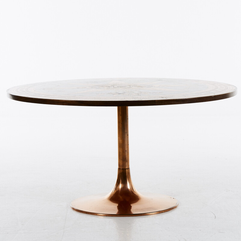 Table d'appoint ronde vintage - 1960
