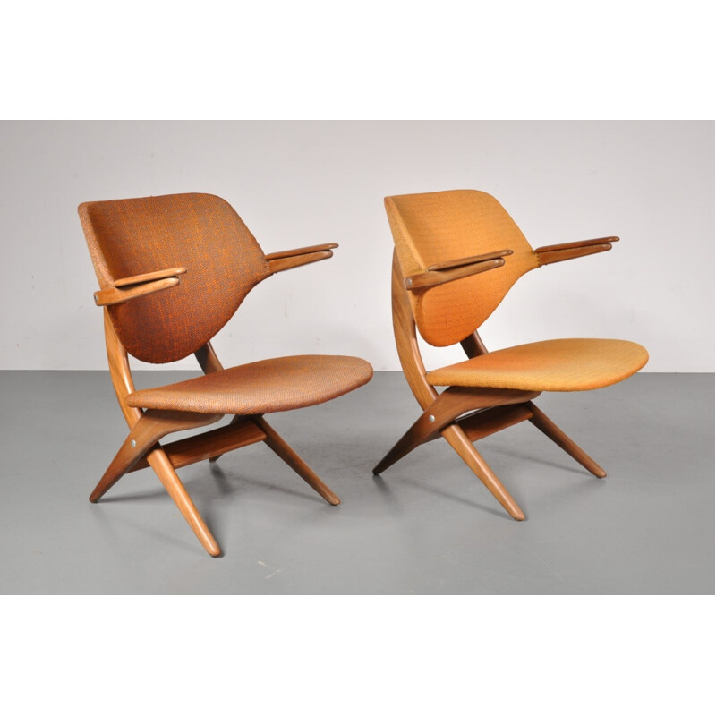 Set of two vintage Pelican chairs - 1950s