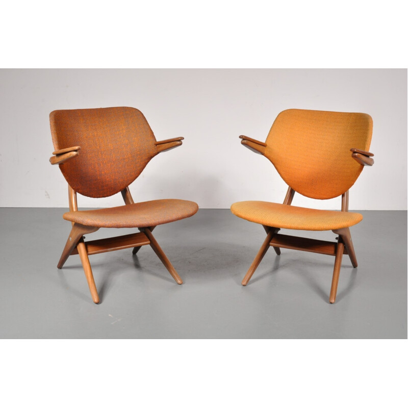 Set of two vintage Pelican chairs - 1950s