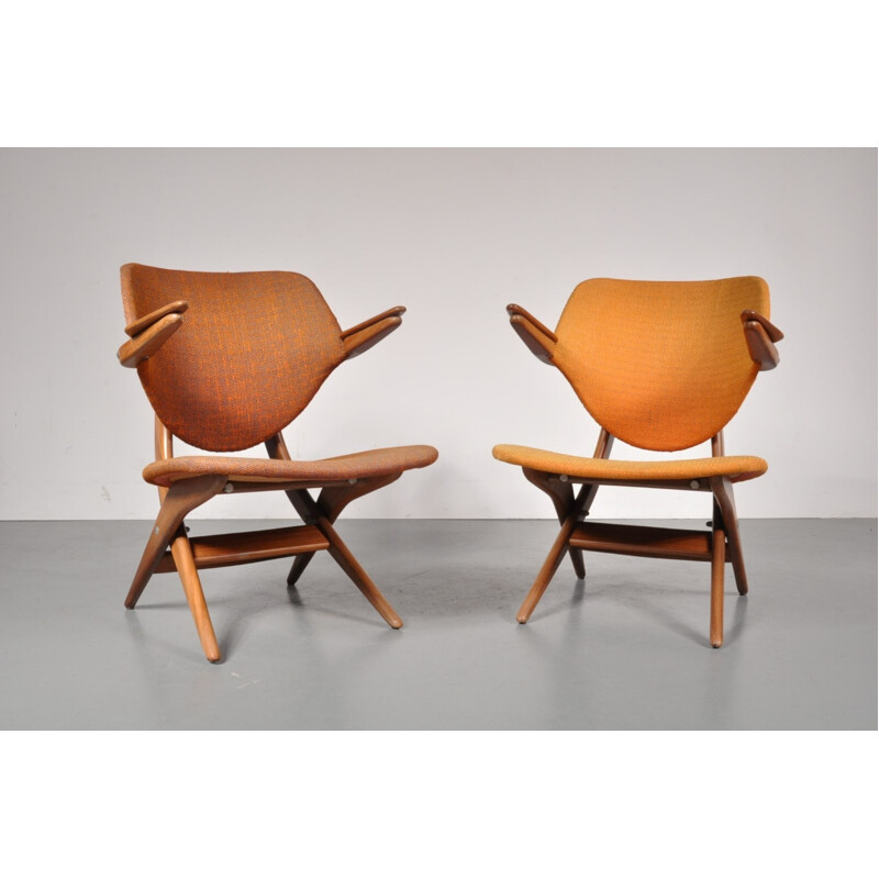 Set of two vintage Pelican chairs - 1950s