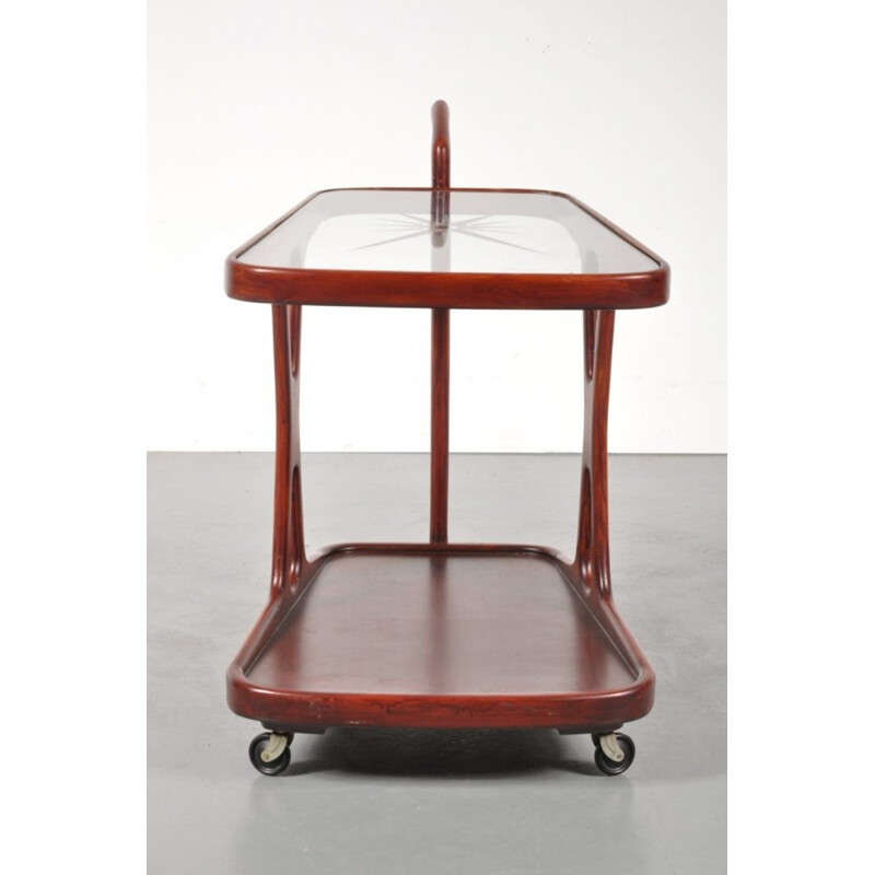 Vintage italian trolley in glass - 1950s