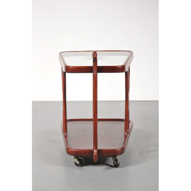 Vintage italian trolley in glass - 1950s