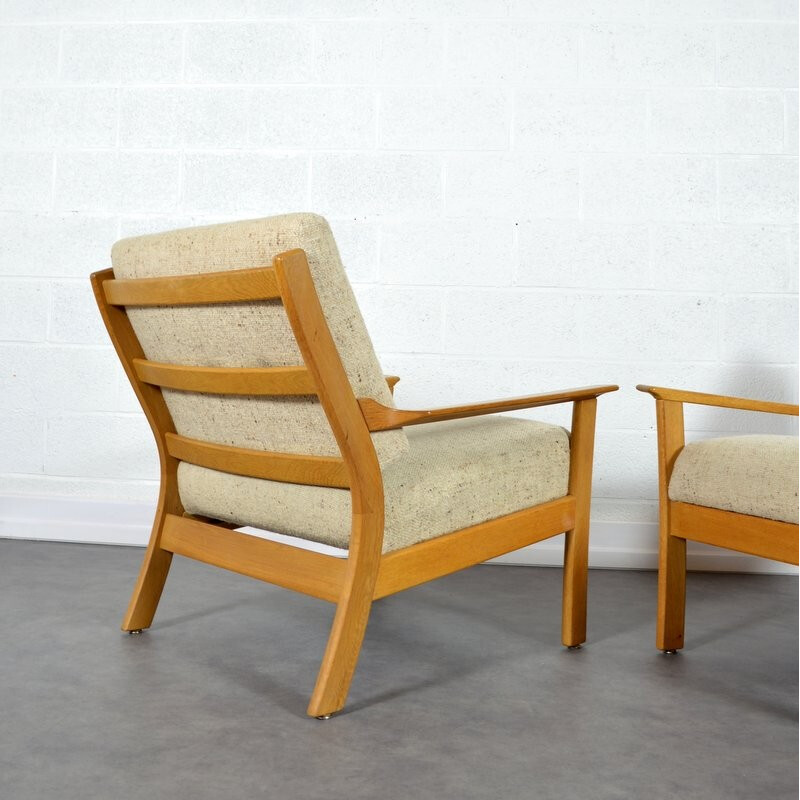 Suite de 2 fauteuils vintage scandinave - 1960