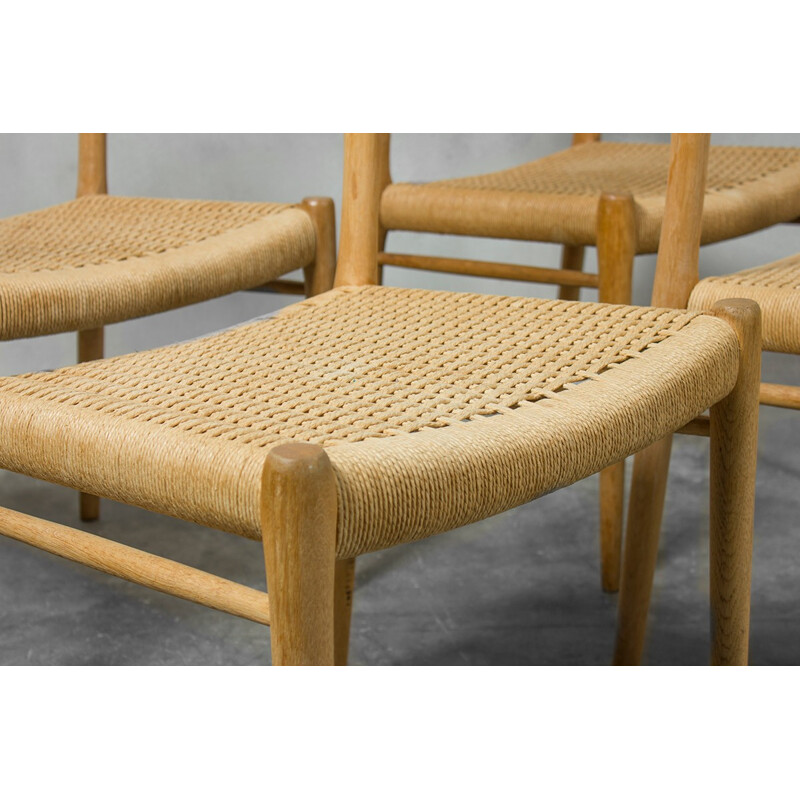 Set of 4 chairs No 75 by Niels Otto Møller for J.L. Møllers - 1950s