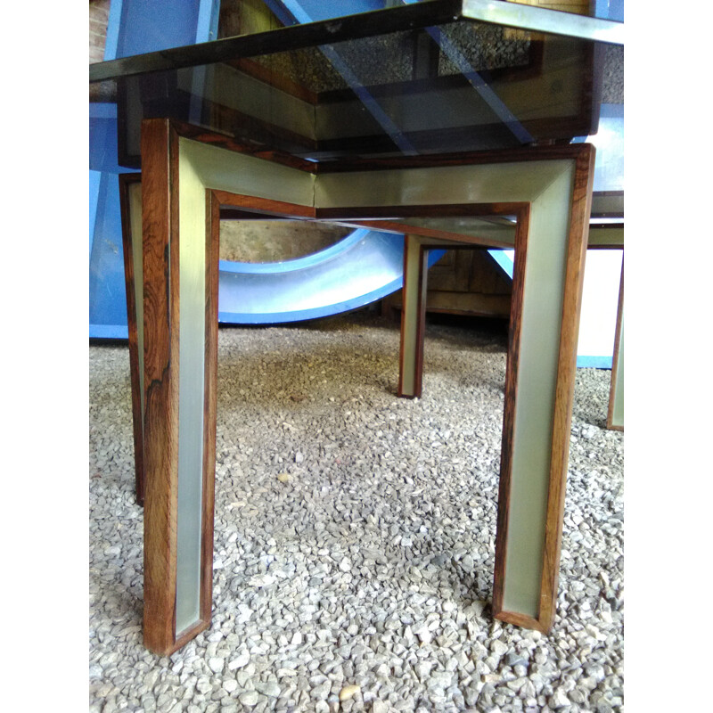 Vintage scandinavian coffee table in rosewood by Henning Korch - 1960
