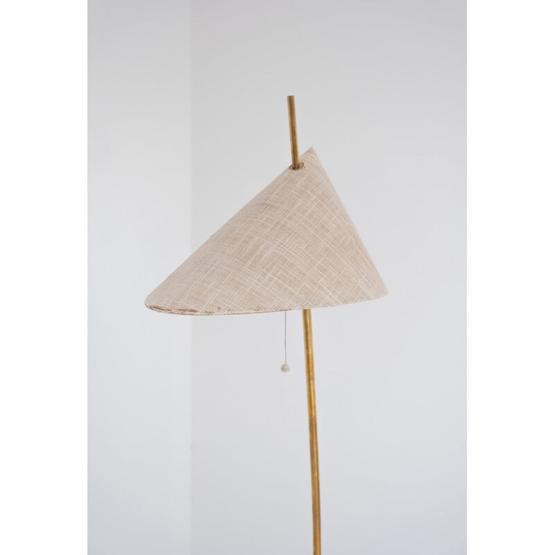 Vintage floor lamp made of solid brass - 1950s