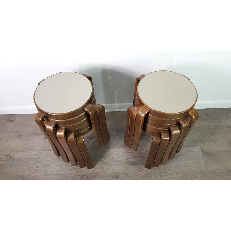 Vintage Stacking Stools by Thygesen & Sørensen for Magnus Olesen - 1980s