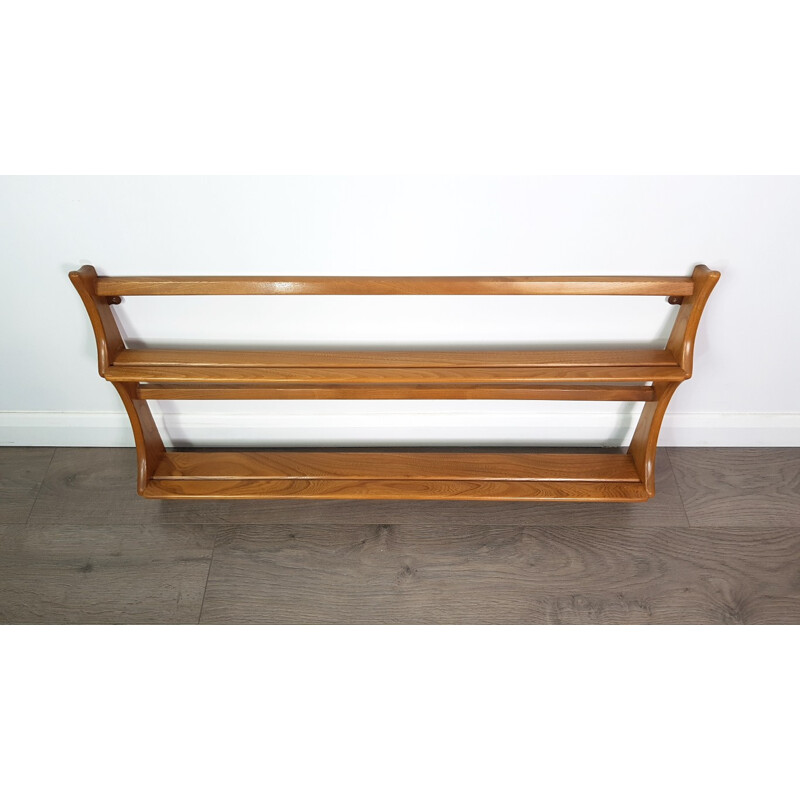 Vintage Elm Open Plate Rack by Lucian Ercolani for Ercol - 1970s