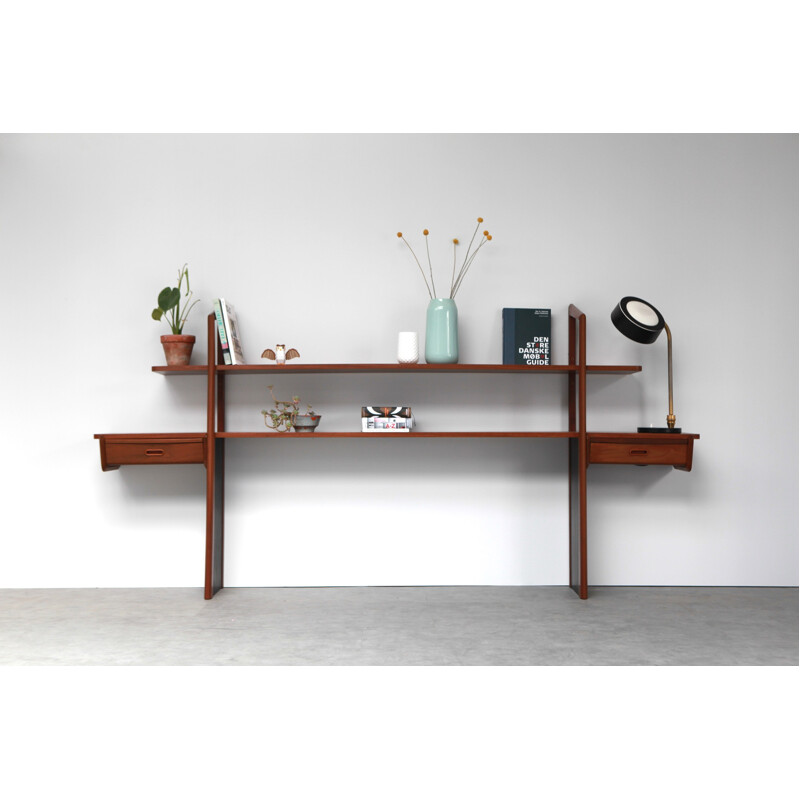 Vintage Scandinavian wall shelf - 1960s