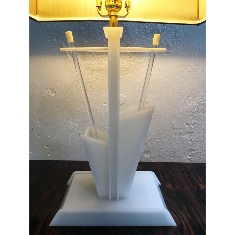 Paire de lampes modernistes vintage par Moss Lighting Co - 1950