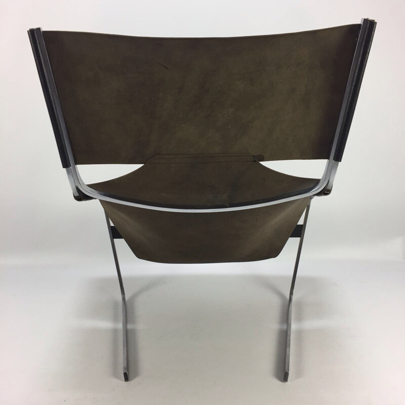 Vintage F444 Black Lounge Chair by Pierre Paulin for Artifort - 1960s