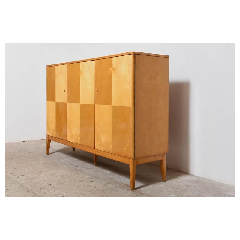 Vintage sideboard made of satinwood - 1950s