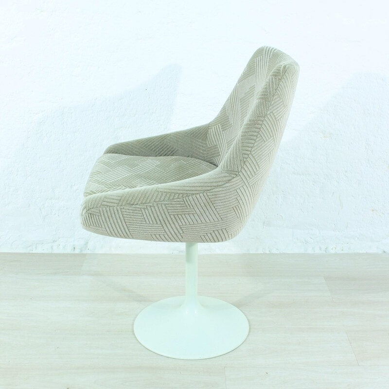 Chaise Tulipe beige vintage - 1970