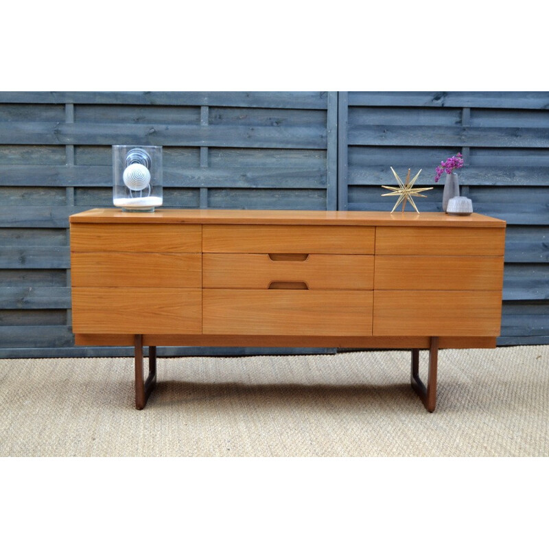 Vintage Minimalist sideboard manufactured by Uniflex - 1960s