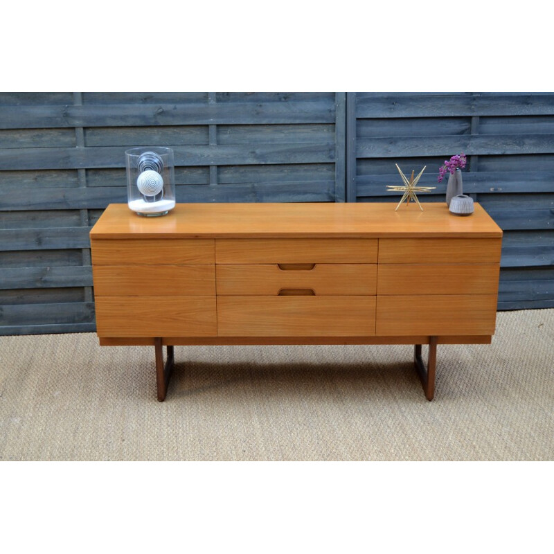 Vintage Minimalist sideboard manufactured by Uniflex - 1960s