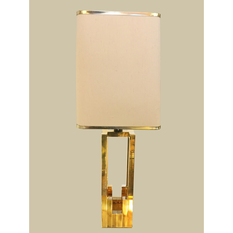 Vintage Lumica lamp in gilded metal - 1970s