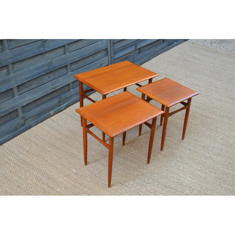 Vintage Nesting Tables by Kai Kristiansen for Skovmand & Andersen - 1960s