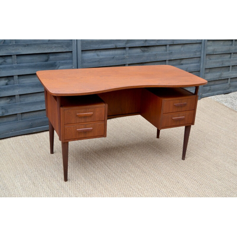 Vintage double-sided Danish desk - 1960s