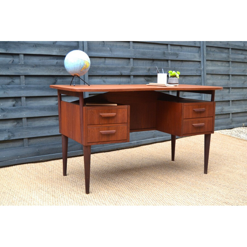 Vintage double-sided Danish desk - 1960s