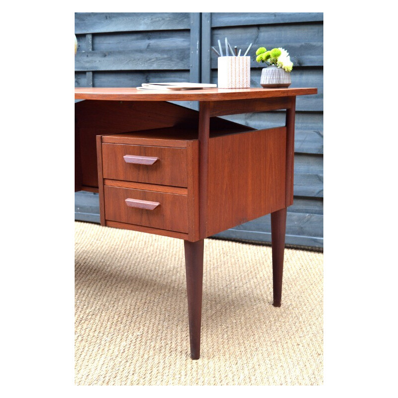 Vintage double-sided Danish desk - 1960s