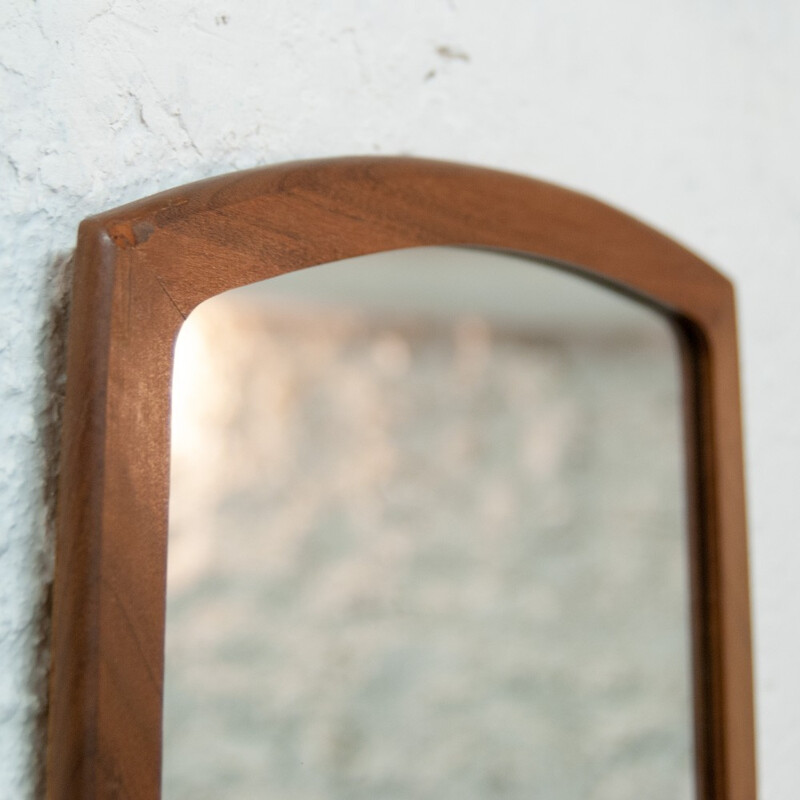 Vintage Scandinavian flared mirror - 1960s