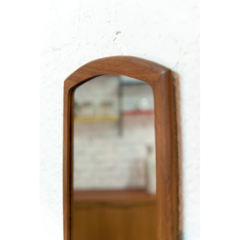 Vintage Scandinavian flared mirror - 1960s