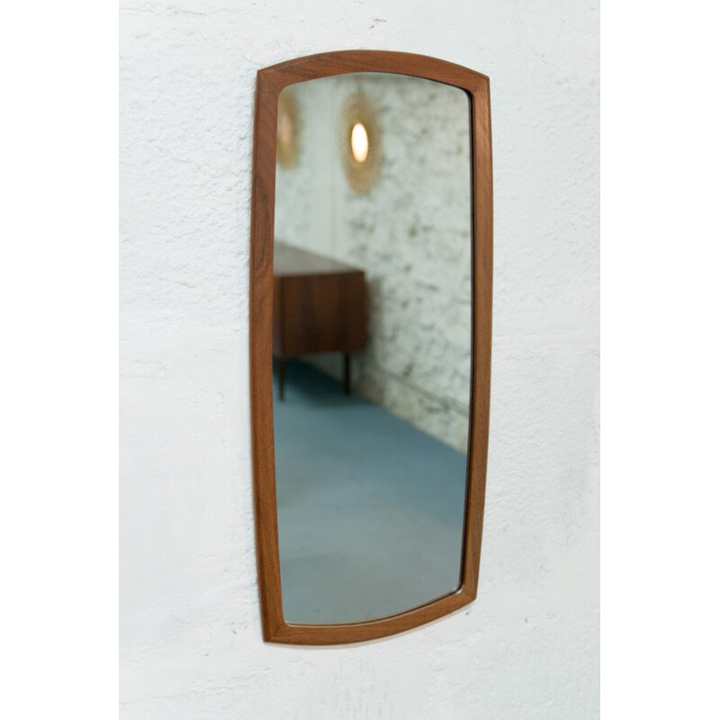 Vintage Scandinavian flared mirror - 1960s